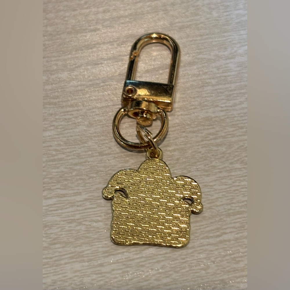 ๐๐๐ Mardi Gras Themed Keychain /Bag Charm with Purple, Green, and Gold Accents - Picture 3 of 6